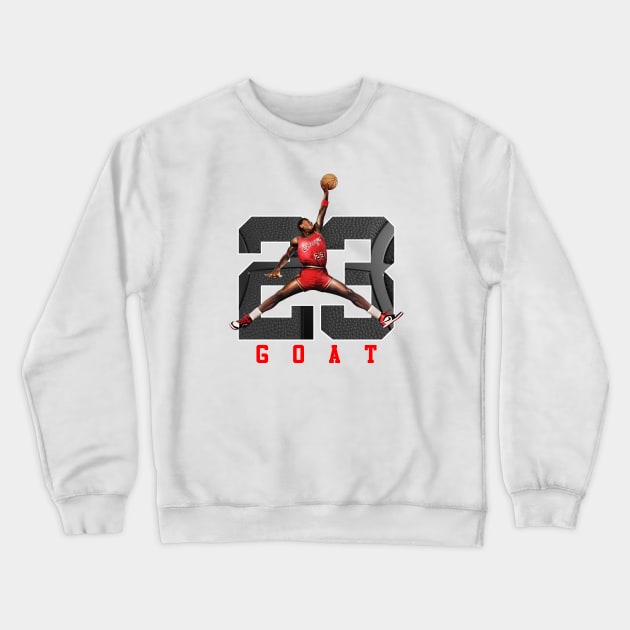 MJ Goat 23 Grey Crewneck Sweatshirt by Purwoceng